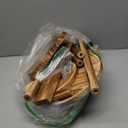 Roowest Wood Cake Stands Set of 6 Wood Dessert Tower Dessert Trays Desert Stands Cupcake Stand Rustic 3 Tier Farmhouse Cupcake Serving Stands with Dessert Trays for Tea Party(Brown)