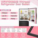 LXun Upgrade WPW10436248 W10436248 Refrigerator Fresh Food Door Gasket Compatible with Kenmore Maytag Whirlpool Fresh Food Door Gasket Seal Replac 39.68"x31.10" W10131327 W10164035 W10436248 -BLACK