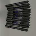 Uniball Vision Rollerball Pen - 12 Pack, Blue Pens, 0.5mm Micro Tip Size - Smooth Writing Japanese Pens, School Supplies
