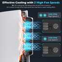 PS5 Cooling Fan with Led Light,Quiet Efficient Cooling Accessories for PS5 HUIJUTCHEN Upgraded Cooler Fan for PlayStation 5 Disc/Digital with USB 3.0 Port,2 Level Speed (Not for PS5 Slim/Pro)