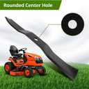 K5351-34342 K535134342 Mower Blade, Compatible with Ku bota BX1800 BX1850 BX2200 RCK54-22BX RCK54-75B 54-Inch Deck, Replace K5351-34340 K5351-34330 3 Pack