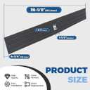 ECOTRIC Center Tailgate Molding Trim Compatible with 2015-2020 Ford F150 F-150 Replacement for FL3Z9940602B FO1904135 Flexible Flex Step Cap Top Trim Protector Cover w/Release Button