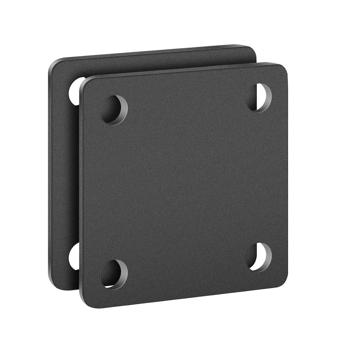 1/4 Square Steel Plate Base 3x3 for Tile, Hot Rolled Weldable A36 Flat Metal Plate Sheet 3 inch with Holes 2 Pack