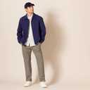 Amazon Essentials Men's Classic-Fit Wrinkle-Resistant Flat-Front Chino Pant (Available in Big & Tall) (Beige)