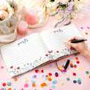 Patelai Bridal Shower Guest Book Decorations Guest Book Sign Alternative Signature Bridal Shower Gifts for Wedding Bachelorette Party with Pen