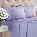 King Size 4 Piece Sheet Set - Comfy Breathable & Cooling Bed Sheets Set - Hotel Luxury Bedding for Women, Men, Kids & Teens - Deep Pockets, Easy-Fit, Super Soft & Wrinkle Free - Oeko-Tex - Lavender