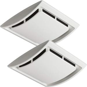 QK60S Bathroom Ventilation Grille Upgrade Cover, Perfect Compatible with Broan Nutone 690 Fan Motor, Replacement for Broan 670, 671, 688, 689, 2.5 Sones - 2 Pack