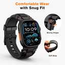 amBand Bands Compatible with Apple Watch Ultra 3/2/1 49mm, M1 Sport Series Rugged Durable Strap with Metal Connector to Match Ultra's Titanium Case for iWatch 49mm Men Matte Black
