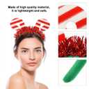 FRCOLOR Hair Decorations Christmas Decorations 9 pcs Christmas Candy hair hoop party hair decoration candy cane hairband Cane Headband Decor
