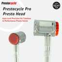 Prestacycle Pro Presta Head Auto-Lock Bicycle Tire Pump Head for Tubeless & Presta Valves, 90 Steel Design, Presta Valve Pump, Presta Adapter, Compatible with Prestaflator Pro & Premium Floor Pumps