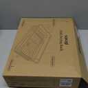 Stainless Steel Dish Drying Rack for Kitchen Counter, Sink Organization and Storage Essentials with Silverware & Utensil Holder, Home and Apartment Decor, 12''W x 15.5''L, Black