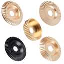 (5PCS) Angle Grinder Wood Carving Disc Set for 4 and 4 1/2 Inch Angle Grinder Attachments With5/8 Arbor, Cutting Wheel, Stump Grinder Tool Shaping Disc for Wood Cutting, Grinding Wheel