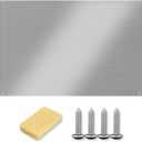 12"x29.5" Stainless Steel Backsplash - Ultra Flat & Easy to Clean, Protect Wall from Splash & Stain - Kitchen Stove Backsplash Panel for Oven & Range Hood with Pre-Drilled Holes