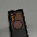 CANSHN Designed for Samsung Galaxy S25 Case (2025) [Full Camera Protection] [Compatible with Magsafe] Translucent Matte Back Protective Phone Cover, Black