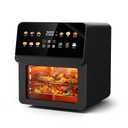 Ludatido 2026Upgraded 12QT Air Fryer Oven, 8-in-1 Air Fryer Toaster Oven Combo with 8 Presets, Family Size Countertop Oven with 2 Baking Racks & Gloves for Roasting, Baking, and Air Frying