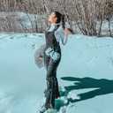Arctix Women's Essential Insulated Ski Bibs, Water Resistant Snow Pants for Skiing & Snowboarding 31"