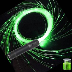 Fiber Optic Dance Whip Rechargeable, AZIMOM Space Whip 6ft 360 Swivel 36Mode Pixel Flow Whip Rave Toy Light Up Whip for Party Dancing EDM Music Festival Show