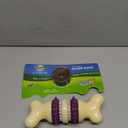 PetSafe Busy Buddy Bristle Bone - Chew Toy for Dental Health Support - Durable Dog Plaything for Tough Chewers - Includes 4 Refillable Treat Rings - Safe Chew Toy for Large Dogs (50-90 lbs) (Large (Pack of 1))(BB: 03/28/2027)