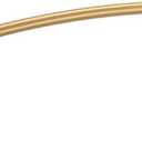 Moen Bronzed Gold Curved Adjustable Length Fixed Mount Single Shower Curtain Rod for Bathroom, CSR2160BZG