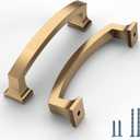 10 Pack Champagne Bronze Cabinet Pulls 4 Inch(102mm) Hole Center Kitchen Cabinet Handles Drawer Pulls Kitchen Hardware Cupboard Handles Bathroom Solid Dresser Handles