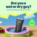 MANSPOT Manscape Groin & Body Hair Trimmer for Men, Electric Ball Pubic Trimmer Shaver,Manscape Kit with 4 Guard,Replaceable Ceramic Blade Heads,Waterproof Wet/Dry Shaver,90 Minutes Shaving (Black)