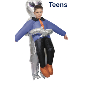 XYJKIDSES Inflatable Alien Costume for Kids/Teens, Kid Blow Up Costumes for Halloween Cosplay