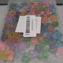 100pcs Mini Ducks with Sunglasses & Gold Chain, Colorful Luminous Resin Miniature Duck Figurines Small Glow in The Dark Animal Tiny Desktop Dollhouse Garden Micro Ornament Landscape Decor