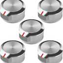 AMI PARTS W11156487 W10823529 Cooktop Range/Oven Knobs Fit for Kitchen-aid Whirl-Pool Stove Knobs Replacements, Replaces 4546228 AP6285576 5 PCS