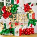 Mexico Balloon Arch Garland Kit, 154 pcs Green White Red Gold Mexico Flag VIVA Foil balloons for Mexico Independence Day JDia De La Independencia Theme Birthday 16th September Party Decoration (Green)