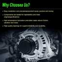 SHICHU 150A Alternator Compatible with 2014-2019 Express Savana 2500/3500;Silverado Sierra 1500/2500HD/3500HD;Suburban 3500 HD;Tahoe;Escalade;Yukon XL Replace for 14007 84143542 22747894 23487088 (2017-2023 Chevy Express)