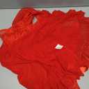 RSLOVE Lingerie for Women Lace Babydoll - Sexy Lingerie Open Front Sleepwear Halter Nightwear Ruffle Trim Chemise Medium