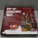 SINTENILL 6 FT Pop Up Christmas Tree with 100 LED Timer Lights & Remote, Pink Collapsible Christmas Tinsel Tree Artificial Pencil Tree Xmas Decoration for Holiday Home Office Party, USB Powered