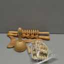 Wood Therapy Massage Tools Professional Maderoterapia Kit Body Sculpting Tools for Lymphatic Drainage and Anti-Cellulite.Wood Massager Roller Rpoe for Back and Muscle Pain Relief (5pcs)