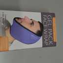 LotFancy Face Ice Pack Wrap for TMJ, Wisdom Teeth, with 4 Reusable Hot Cold Therapy Gel Packs, Pain Relief for Head, Oral and Facial Surgery, Dental Implants, Blue
