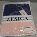 ZESICA Women's 2026 Fall Winter Sweaters Casual Long Sleeve Crew Neck Loose Knitted Pullover Sweater Tops,Navy,Medium