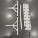 Coat Rack Wall Mount with Shelf, Long Entryway Wall Shelf with Hooks Underneath for Hanging Coats,Caps,Jacket,Clothes,White