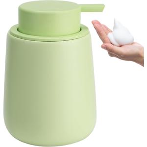 2 x Soap Foaming Dispenser Ceramic with Easy-to-Press Pump Hand Foam Dispenser for Shampoo Bathroom Kitchen 12 oz