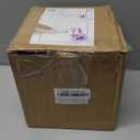 5 Pack Cylindrical Flower Pots with 7/6.5/6/5/4 inch, Modern Small Plastic Plant Pots with Drainage Holes & Saucers, Round Planter Pots for Outdoor, Indoor & Office Decor (Black Brown)