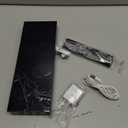 Alampan 12" Large Digital Wall Clock with Remote Control, USB Powered, Corded RGB LED Clock with Full Screen Display, Big Numbers, for Classroom, Living Room, Elderly, Wall Mounted, DST, KSJ01, Black