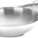 Cuisinart 14-Inch Stir-Fry Pan, Helper Handle and Glass Cover, Chef's Classic Stainless Steel, 726-38H