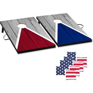 Cornhole Board Set Cornhole Games for Adults Portable Choose Regulation or Tailgate Size