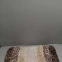 OLANLY Bathroom Rug Mat 24x16, Extra Soft and Absorbent Microfiber Bath Rugs, Non-Slip Plush Shaggy Bath Carpet, Machine Wash Dry, Bath Mats for Bathroom Floor, Tub and Shower, Brown