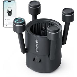 BUBLUE F10 Robotic Surface Skimmer, Pool Cleaner with Powerful Suction, Dual Motor, 5L Filter, Dual Cleaning Modes, Smart App Control, One-Tap Docking, LED, AI Navigation, for Pools up to 538 Sq.Ft.