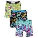 PSD Underwear Boys Boxer Briefs - Animal Print, Comfortable Active Underwear for Boys, Packs & Singles (Small, All Smiles)