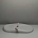 Papablic Wipeable Baby Changing Pad with Removable Safety Strap, Easy to Clean & Non-Slip Waterproof, Changing Pad for Dresser,Bed (Grey)