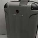 Travelers Club Chicago Hardside Expandable Spinner Luggage, Charcoal, 20"(22in with wheels) Carry-On