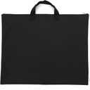 600D Portfolio Waterproof With Handle And Zipper For Student and Artist 2-pack (Large, Black)