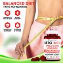 Keto ACV Gummies Advanced Weight Loss - ACV Keto Gummies for Weight Loss for Women and Men - Keto Gummies Supplement - Detox & Cleanse, Digestion - Apple Cider Vinegar - Apple Flavor Exp 7/2/27