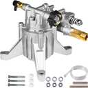 YAMATIC 7/8" Shaft Vertical Pressure Washer Pump 3000 PSI @ 2.5 GPM Replacement Pump for Power Washer Compatible with 308653045, 308653093, 308653052, 308653078, GCV190 Rear Inlet/Outlet