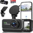 Dual Dash Cam 4K Front and FHD1080P Rear Dash Camera,5.8G WiFi for Cars, 3.0" IPS Screen,UHD Night Vision 24H Parking, Dual 170° Wide Angle, WDR, GSensor,Free 64GB Card Can Supports 256GB Card Max